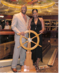 Femi and Aziza on Cruise
